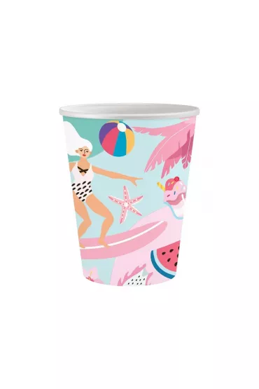Godan Kubeczki papierowe Summer - Let's Party 250ml 6 szt.