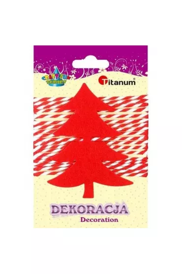 Titanum Filcowa choinka czerwona