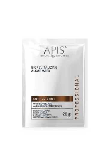 Apis Coffee Shot Biorewitalizuj�ca maska algowa z kwasem kawowym i ziarenkami kawy Arabica 20 g