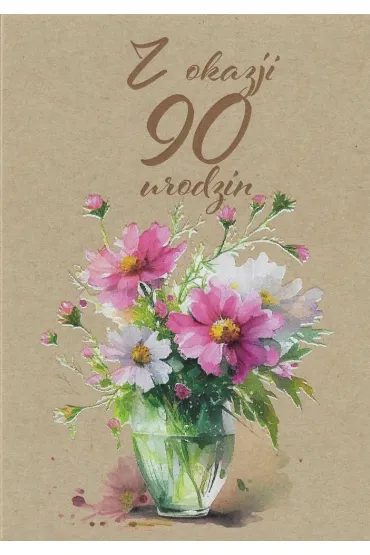 Trend Kartka okoliczno�ciowa Urodziny 90