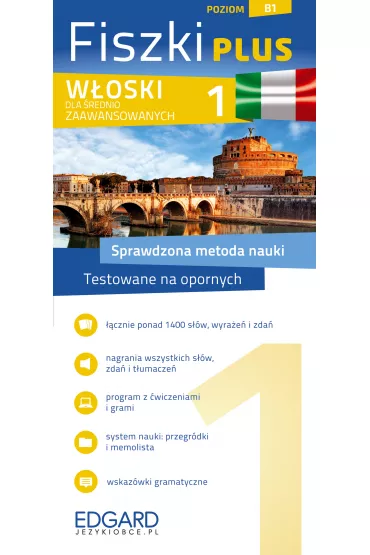 Fiszki plus. W�oski dla �rednio zaawansowanych. Poziom B1