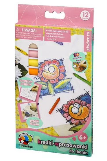 Russell Kredki wprasowanki do tkanin 12 kolor�w