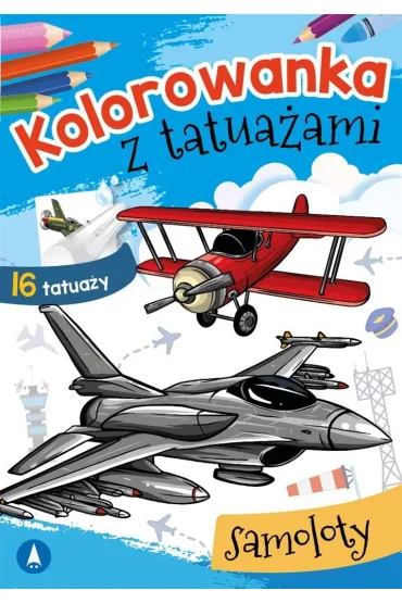 Kolorowanka z tatua�ami. Samoloty