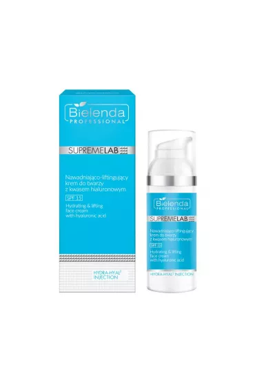 Bielenda Professional SupremeLab Hydra-Hyal2 Injection SPF15 nawadniaj�co-liftinguj�cy krem do twarzy z kwasem hialuronowym 50 ml