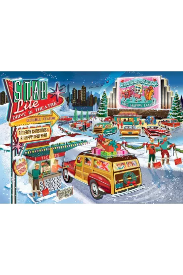 Puzzle 1000 el. Kino samochodowe Cobble Hill - Diane  Dempsey