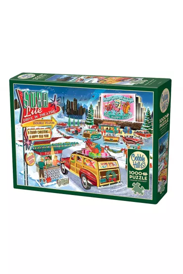 Puzzle 1000 el. Kino samochodowe Cobble Hill - Diane  Dempsey