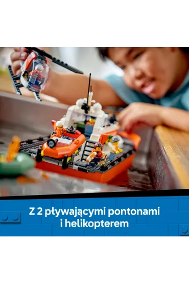 LEGO City ��d� ratunkowa i helikopter stra�y przybrze�nej 60504