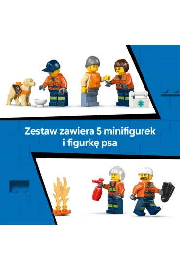 LEGO City ��d� ratunkowa i helikopter stra�y przybrze�nej 60504
