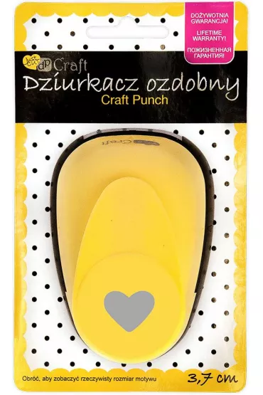Dalprint Dziurkacz ozdobny serce 3.7 cm