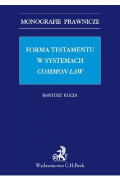 eBook Forma testamentu w systemach common law pdf