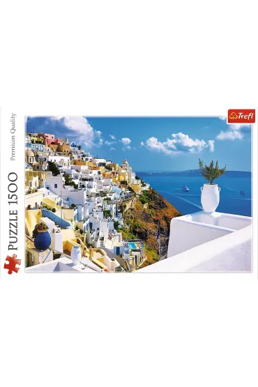 Puzzle 1500 el. Santorini, Grecja Trefl