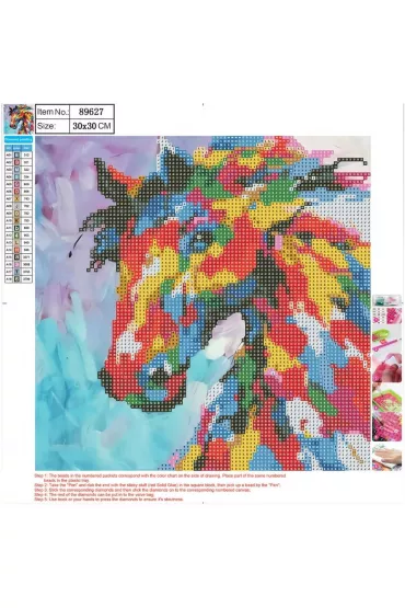 Centrum Mozaika diamentowa 5D - Horse 30x30cm
