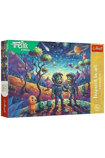 Puzzle Kosmiczne fantazje 100 el. Inspired By Art Rodzina Treflik�w 16562