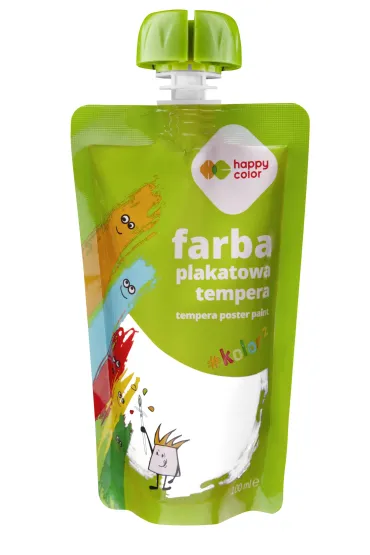Farba plakatowa tempera Happy Color bia�y 100 ml