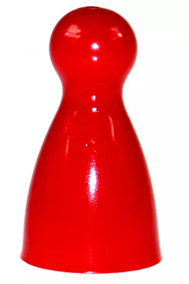 Pionki do gry z gwk - czerwone Plastic Polska