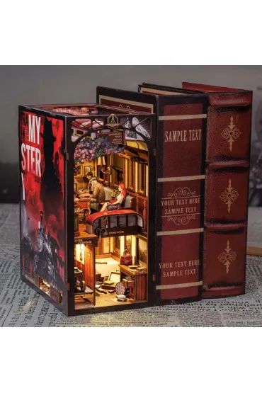 Puzzle Miniaturowy domek Book Nook Zagadka Orient Expressu Habarri