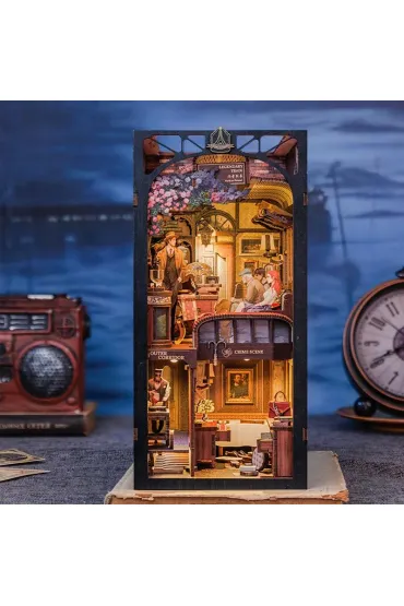 Puzzle Miniaturowy domek Book Nook Zagadka Orient Expressu Habarri