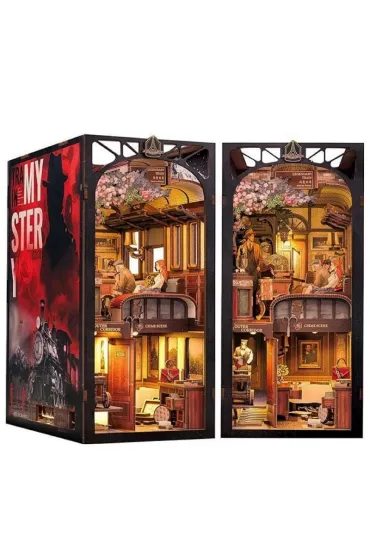 Puzzle Miniaturowy domek Book Nook Zagadka Orient Expressu Habarri