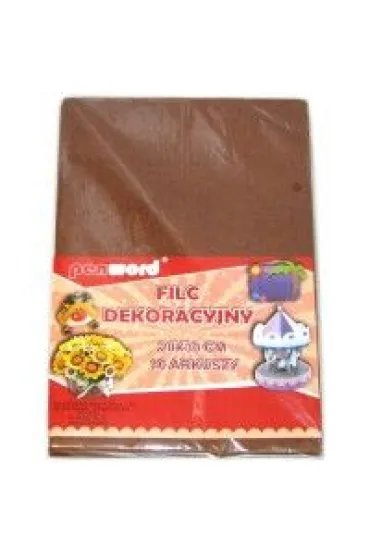 Polsirhurt Filc dekoracyjny br�zowy 20x30 "10
