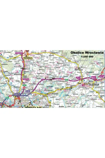 Wroc�aw foliowany plan miasta 1:22 500