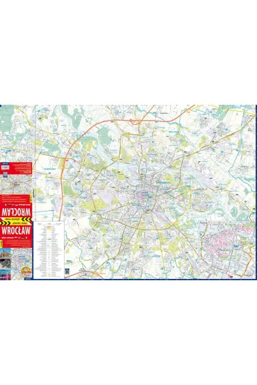 Wroc�aw foliowany plan miasta 1:22 500