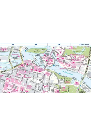 Wroc�aw foliowany plan miasta 1:22 500