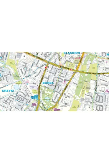Wroc�aw foliowany plan miasta 1:22 500