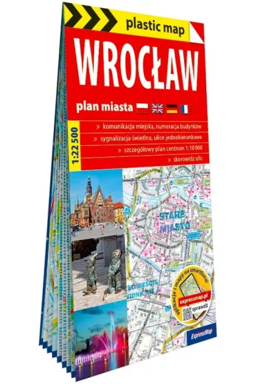 Wroc�aw foliowany plan miasta 1:22 500