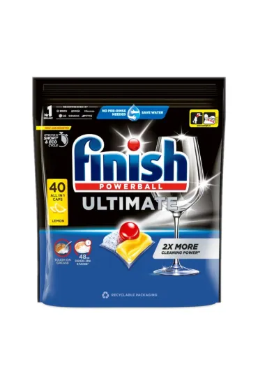 Finish Tabletki do mycia naczy� w zmywarkach Lemon Powerball Quantum Ultimate 40 szt.