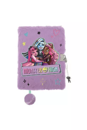 Pami�tnik z k��dk� 3D w�ochacz A5 Monster High mkmn 96 kartek