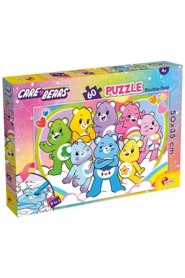 Troskliwe misie puzzle dwustronne 60el Lisciani