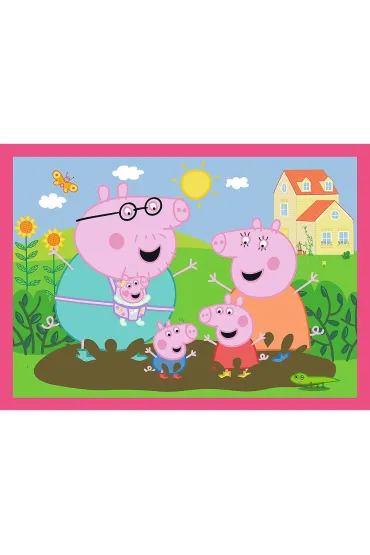 Puzzle 4w1 - Peppa uwielbia przygody (12+15+20+24 el.) Trefl