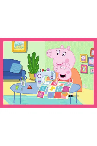 Puzzle 4w1 - Peppa uwielbia przygody (12+15+20+24 el.) Trefl