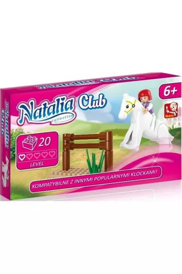 Klocki 20 element�w. Natalia, klocki Przeja�d�ka konna *