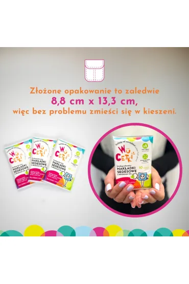 Wucetki Jednorazowe papierowe nak�adki na toalet� z wygodnymi brzegami XXL dla dzieci i doros�ych 10 szt.