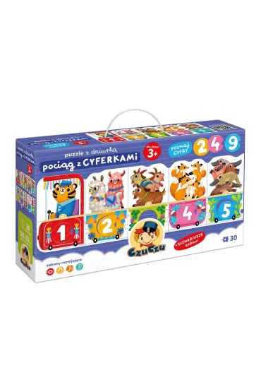 CzuCzu Puzzle z dziurk� Poci�g z cyferkami dla dzieci 3 Bright Junior Media