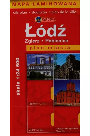 ��d�. Zgierz. Pabianice. Plan miasta w skali 1:24 500