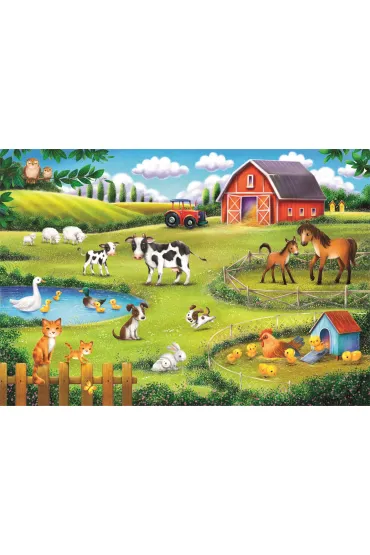 Puzzle 30 el. SuperColor. The Animal Farm Clementoni