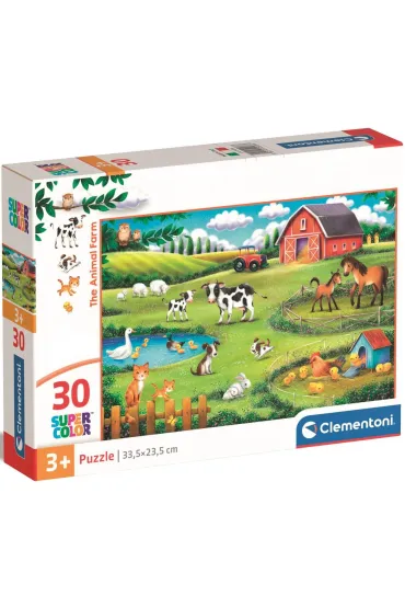 Puzzle 30 el. SuperColor. The Animal Farm Clementoni