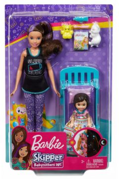 Barbie Opiekunka Zestaw + Lalki Czas na sen GHV88 Mattel
