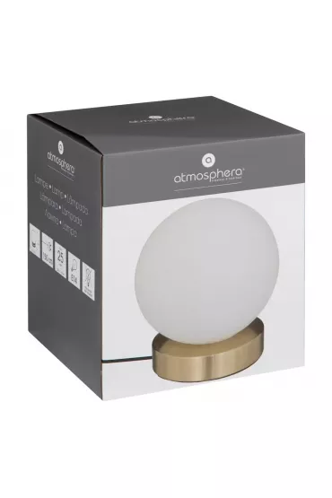 Atmosphera Lampka nocna Dris Gold kula 16 cm
