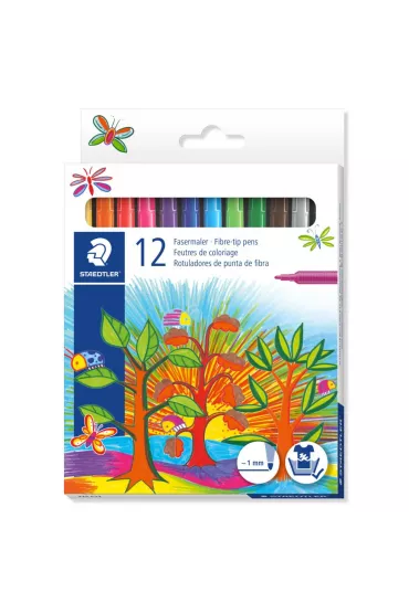 Staedtler Flamastry szkolne Noris Club, 12 kolor�w 12 szt.