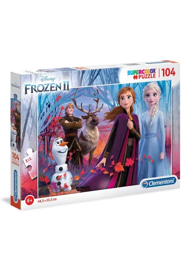 Puzzle 104 el. SuperColor. Frozen 2 Clementoni