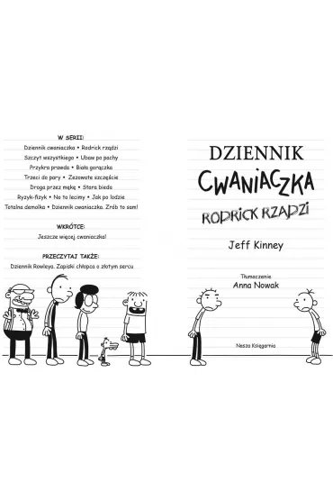 Rodrick rzdzi. Dziennik Cwaniaczka. Tom 2 - Jeff Kinney