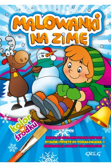 Malowanki z kolorowym wzorem na zim�