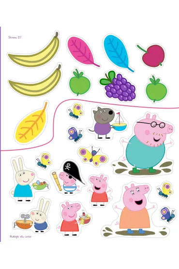 Peppa Pig. Zadanie Przyklejanie. Zabawy na ka�d� pogod�