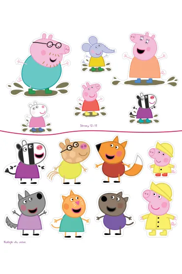 Peppa Pig. Zadanie Przyklejanie. Zabawy na ka�d� pogod�