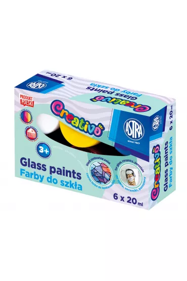 Farby do szk�a Astra Creativo 6x20 ml
