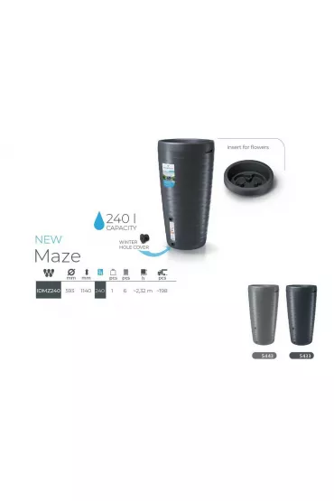 Prosperplast Pojemnik na deszczwk 240l antracyt maze