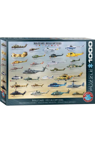 Puzzle 1000 el. Helikoptery Eurographics